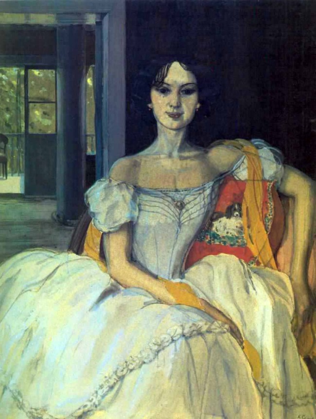 Сочинение по картине: Сомов - "Эхо прошедшего времени"